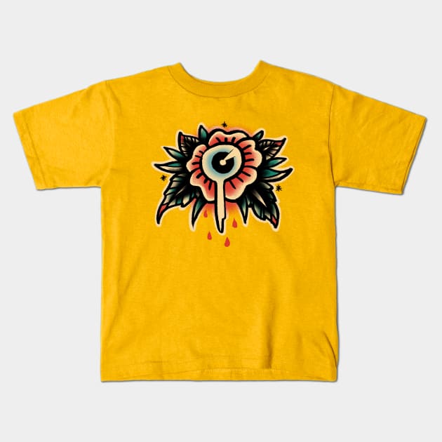 Sad flower Kids T-Shirt by barmalisiRTB